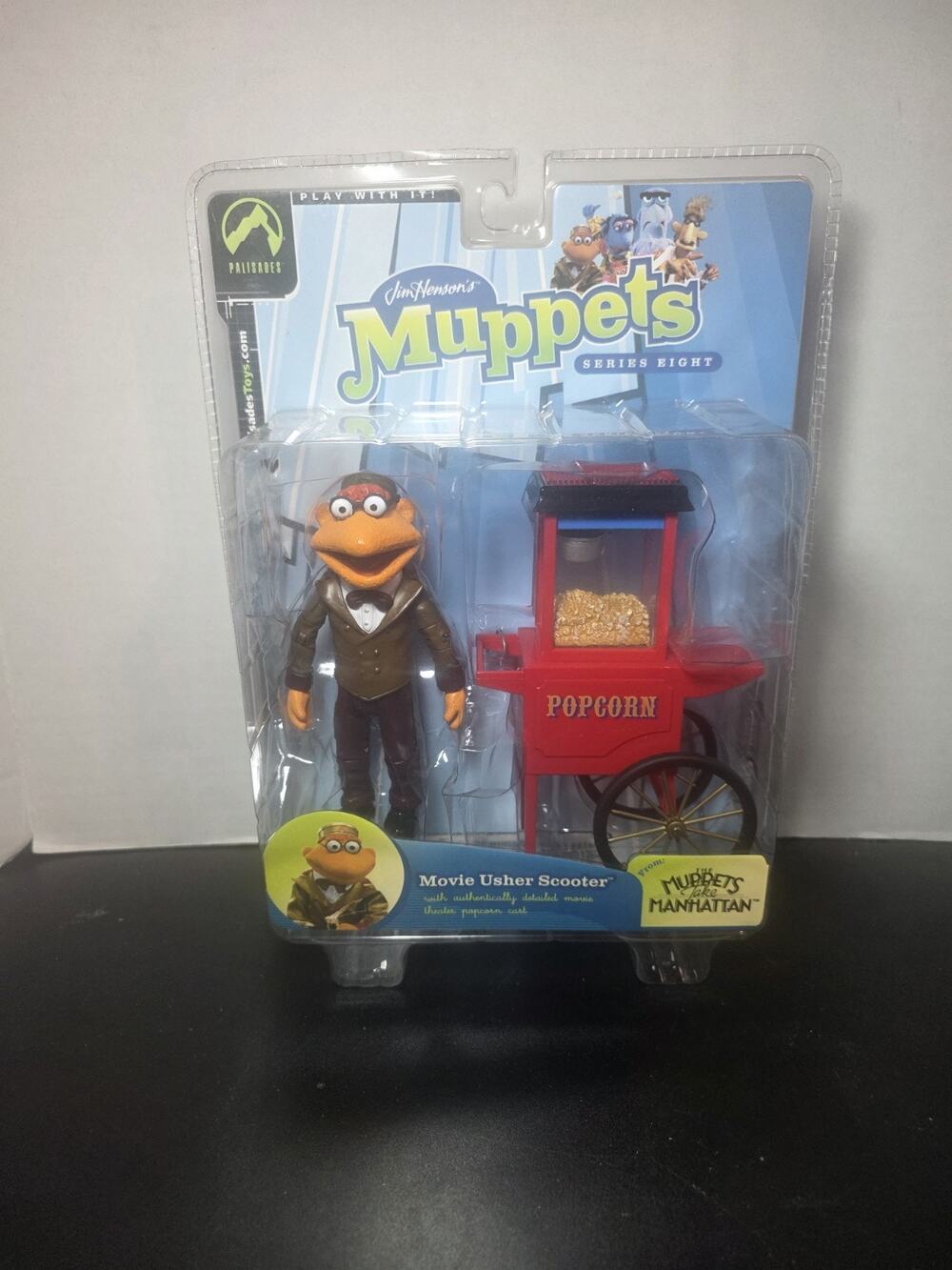PALISADES TOYS MUPPETS / MUPPET SHOW MOVIE USHER SCOOTER ACTION FIGURE NEW